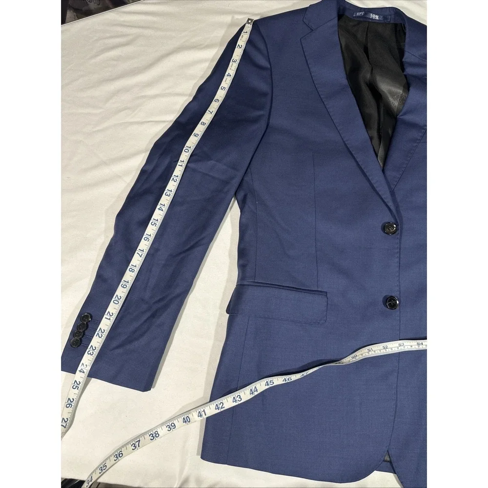 NEW Cavalli Class [ 48/42 ] Slim Fit Wool Suit‎ Jacket in Shinny Blue #U1903
